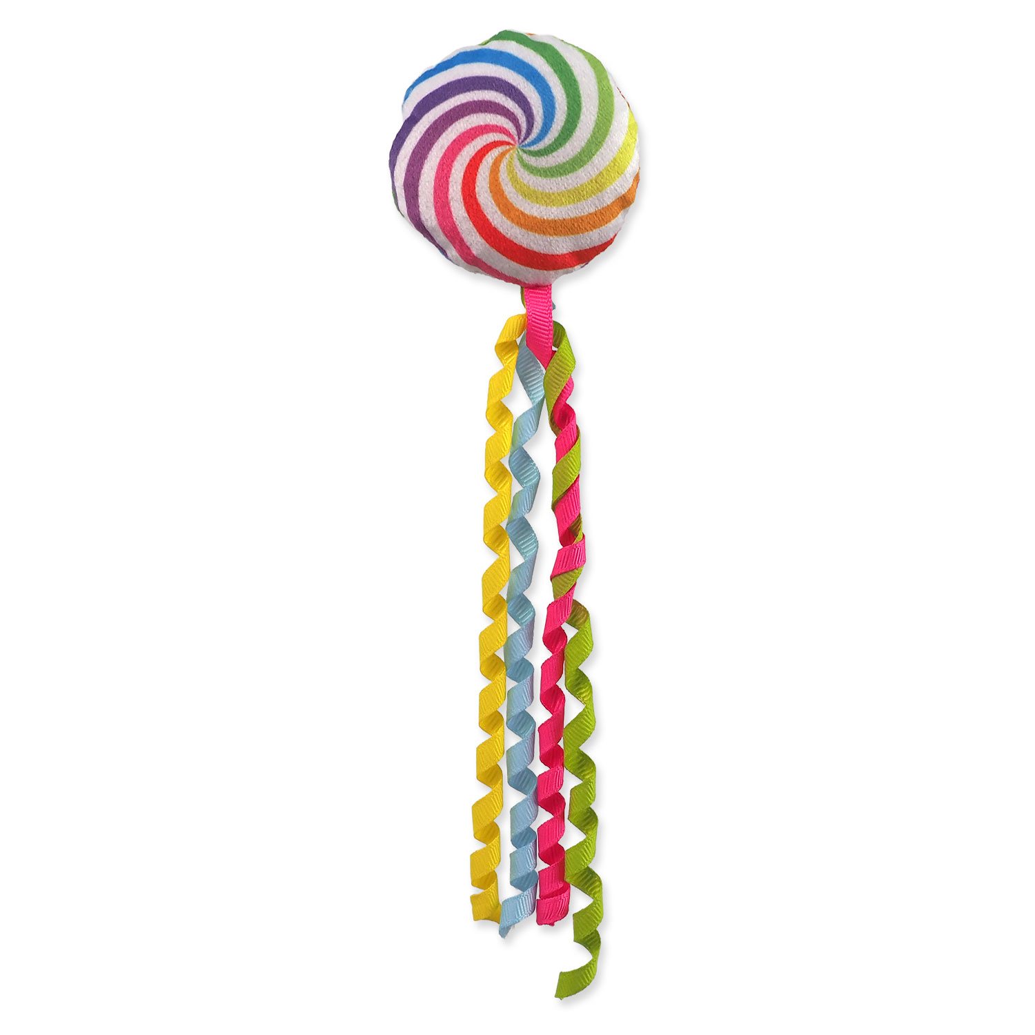 Hračka Magic Cat Rainbow Relax kolečko šustící s šantou kočičí duhové 7cm -KS