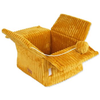 Kukaň Magic Cat Stripe hořčicová 40x36cm-KS