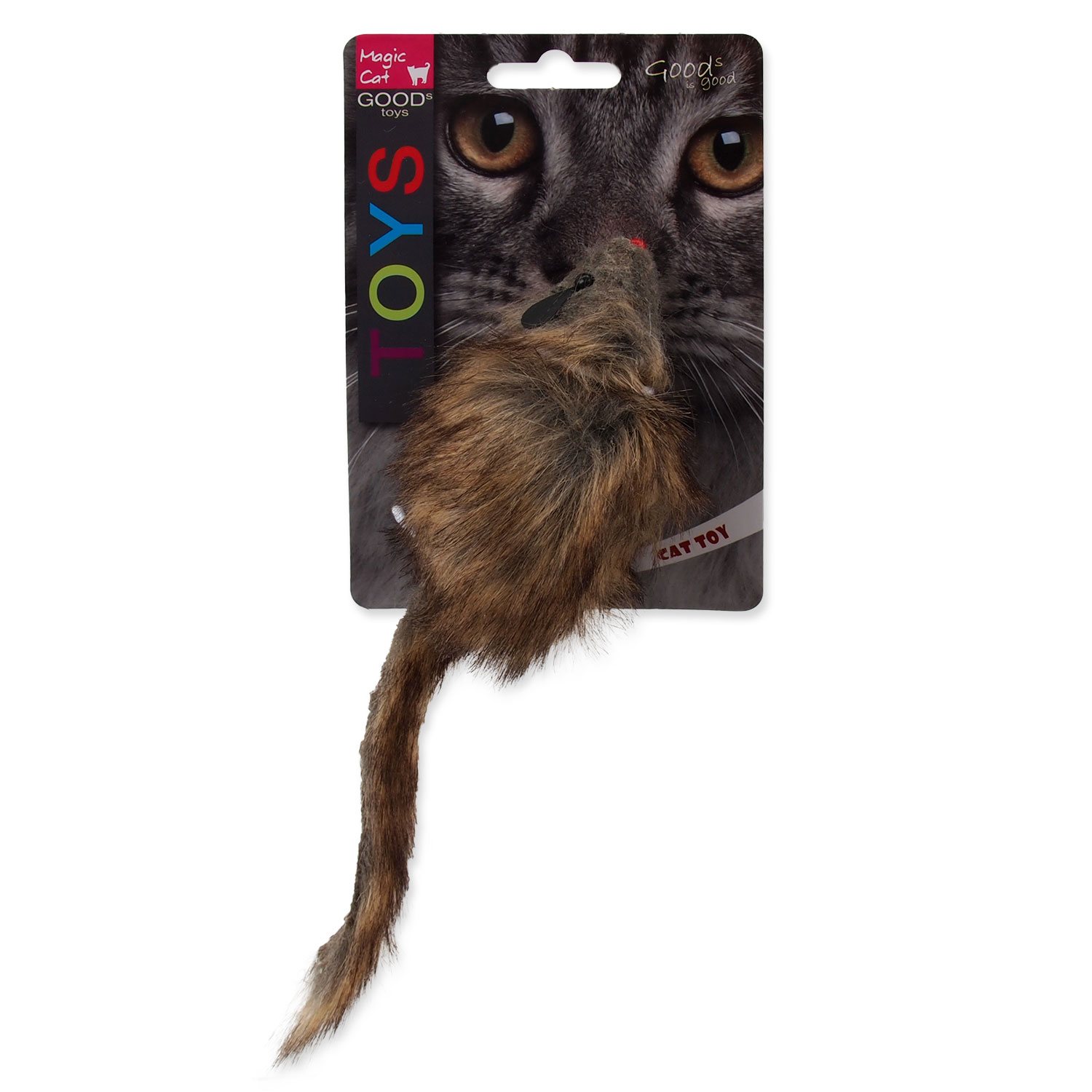 Hračka Magic Cat myš plyš Gigant s catnip 21cm-KS