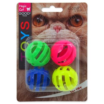 Hračka Magic Cat míček děrovaný plast se zvukem 3,75cm 4ks-KS