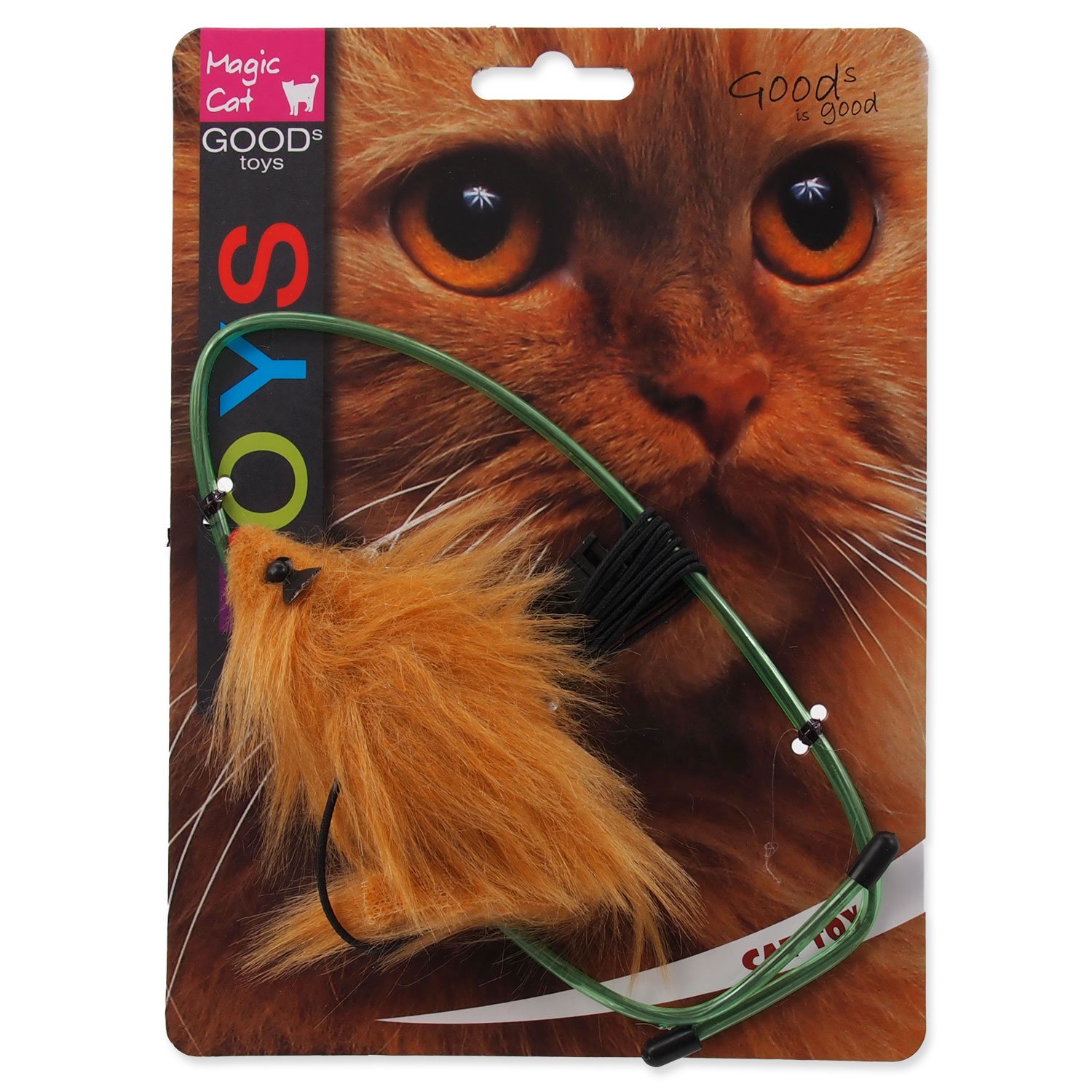 Hračka Magic Cat myška závěsná na dveře plyš mix-KS