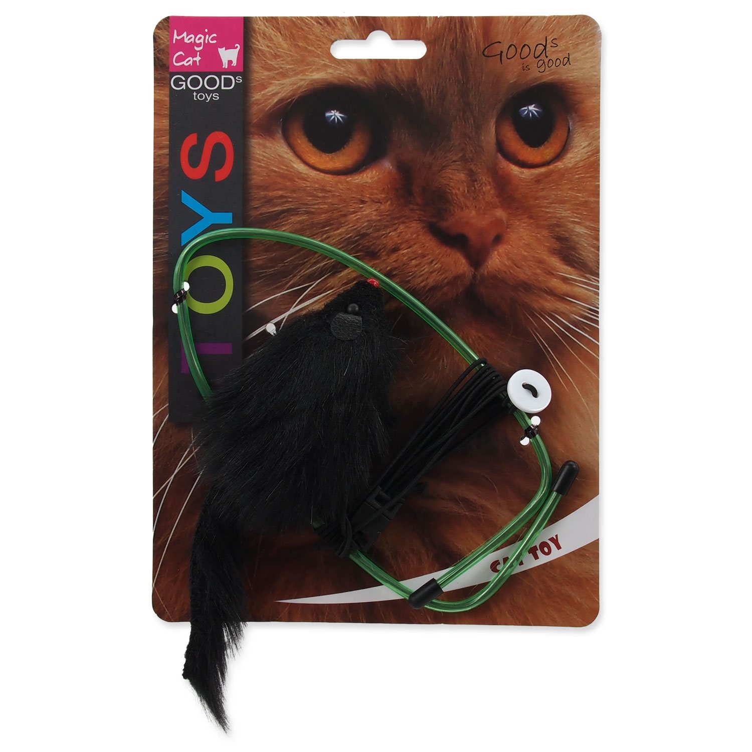 Hračka Magic Cat myška závěsná na dveře plyš mix-KS