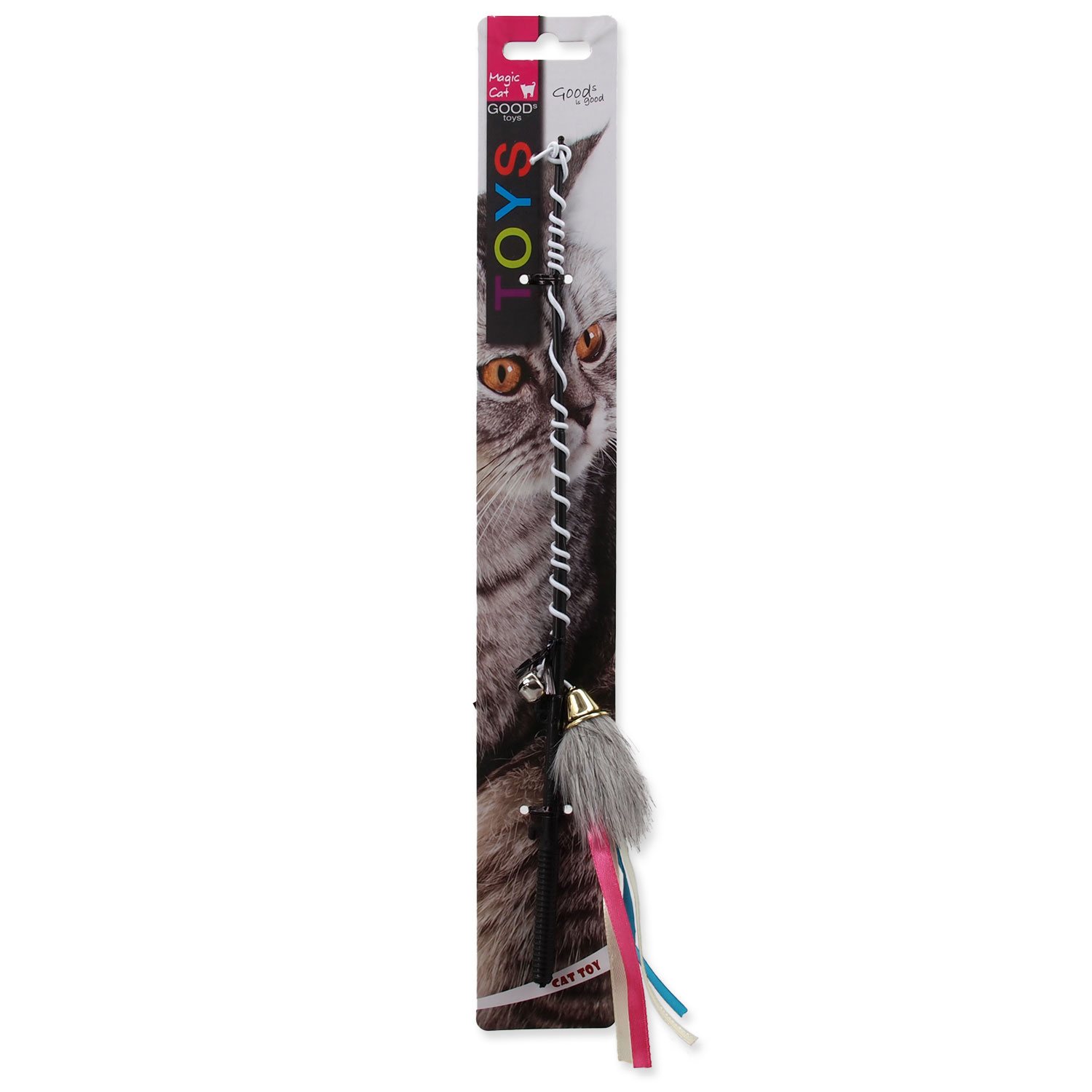 Hračka Magic Cat prut s myškou a ocáskem 30cm-KS