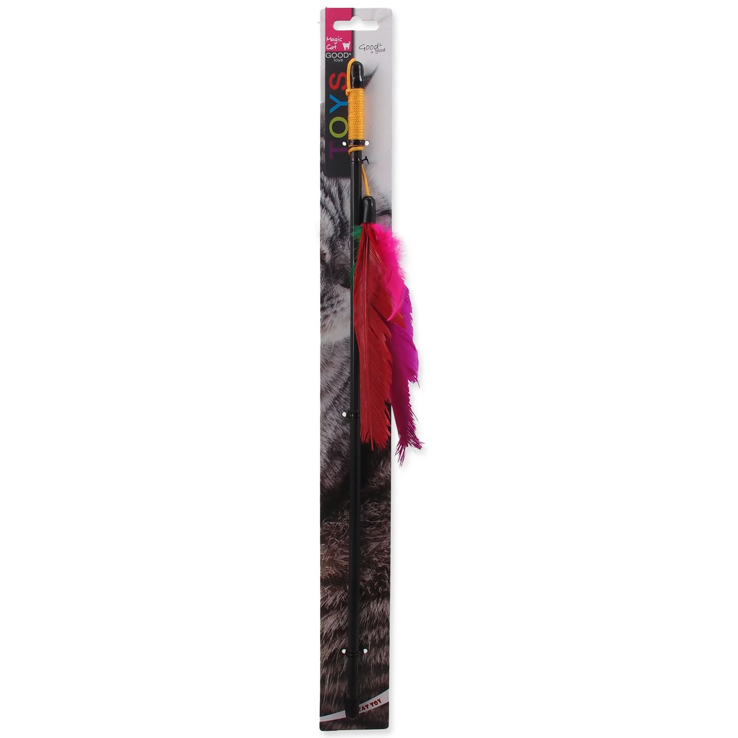 Hračka Magic Cat prut s peřím 45cm-KS