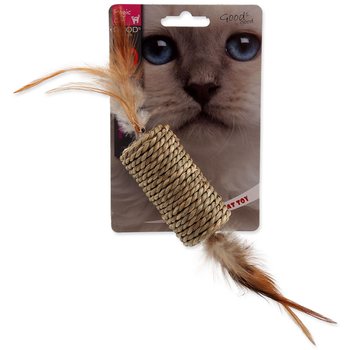 Hračka Magic Cat váleček mořská tráva s pírky 19cm-KS