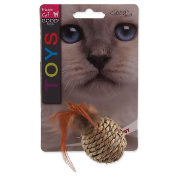 Hračka Magic Cat míček mořská tráva s pírky 9cm-KS