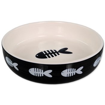 Miska Magic Cat keramická potisk ryba černá 13x4cm 260ml-KS