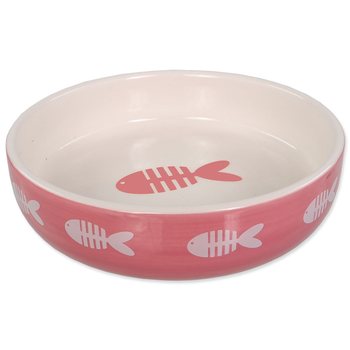 Miska Magic Cat keramická potisk ryba růžová13x4cm 260ml-KS