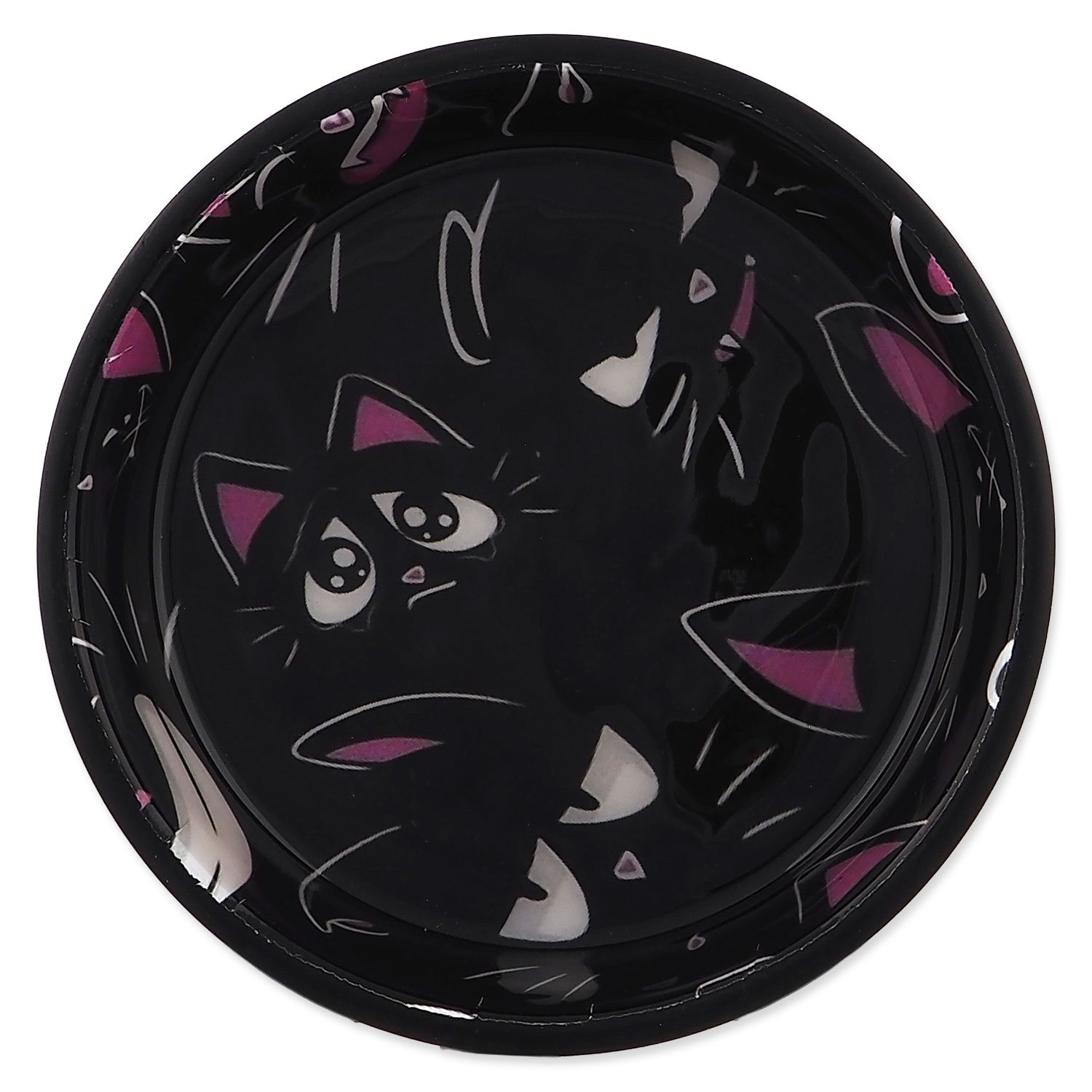 Miska Magic Cat s kočkami černá 13cm, 250ml-KS