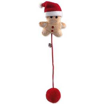 Hračka Magic Cat Winter Tale perníček s bambulkou a rolničkou 26cm-KS