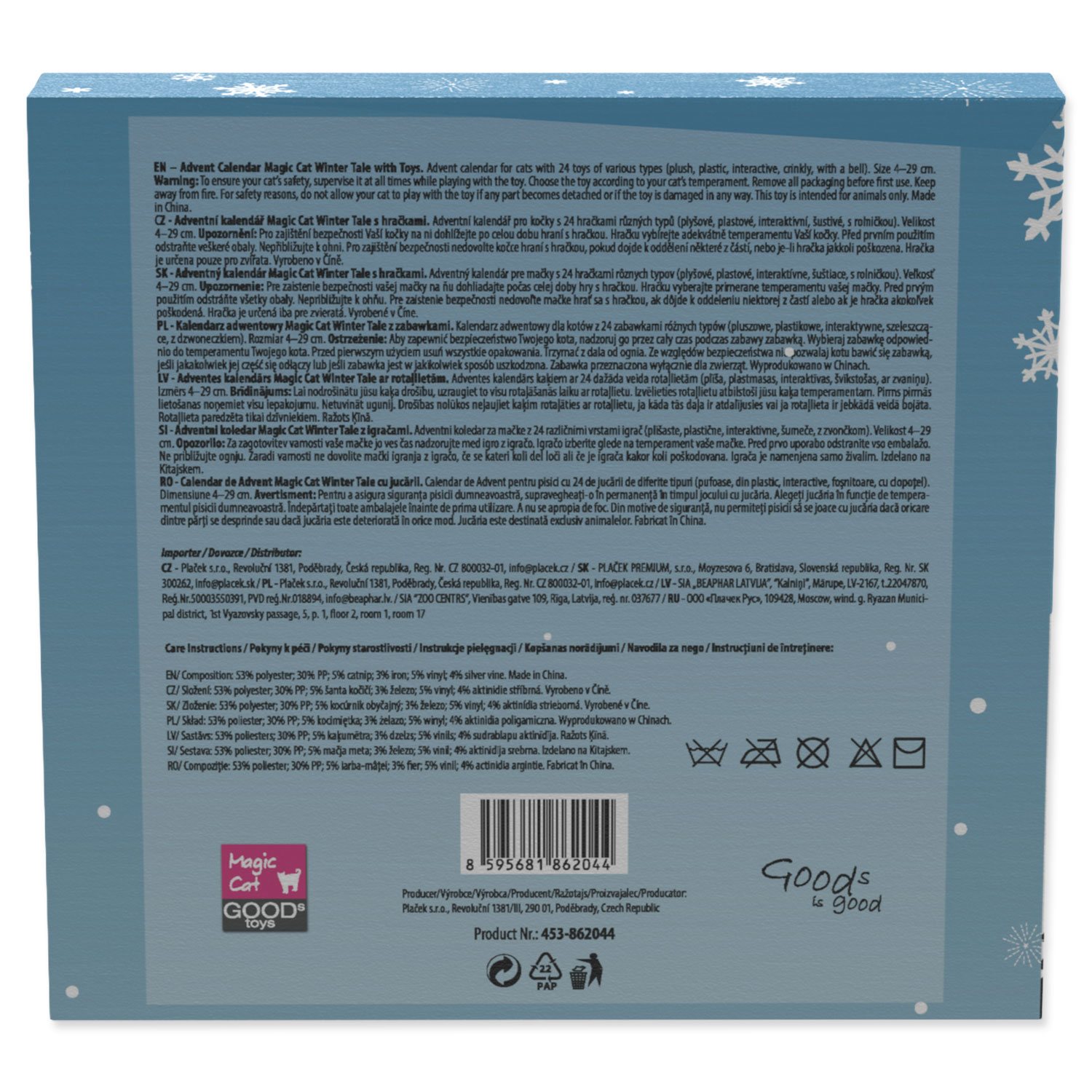 Kalendář Magic Cat Winter Tale adventní s hračkami-KS