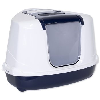 Toaleta Magic Cat Jumbo s krytem rohová modrá 59x45x39cm-KS