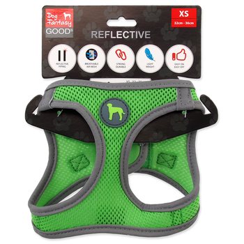 Postroj Dog Fantasy Puppy XS limetka 32-36cm-KS