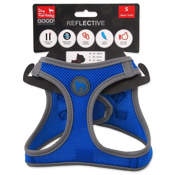 Postroj Dog Fantasy Puppy S modrý 36-41cm-KS