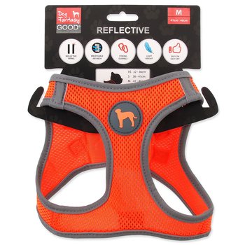 Postroj Dog Fantasy Puppy M oranžový 41-46cm-KS