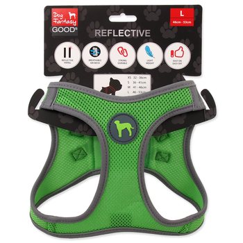 Postroj Dog Fantasy Puppy L limetka 46-53cm-KS