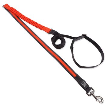 Vodítko Dog Fantasy USB LED nylonové běžecké oranžové 2,5x180-250cm-KS