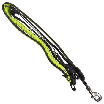 Vodítko Dog Fantasy USB LED nylonové běžecké vodítko zelené 2,5x180-250cm-KS