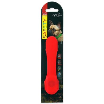 Návlek Dog Fantasy LED svítící červený 15cm-KS