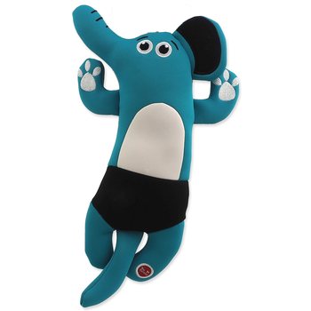 Hračka Dog Fantasy Water Float slon pískací a plovoucí tyrkysová 34cm-KS