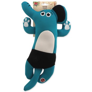 Hračka Dog Fantasy Water Float slon pískací a plovoucí tyrkysová 34cm-KS