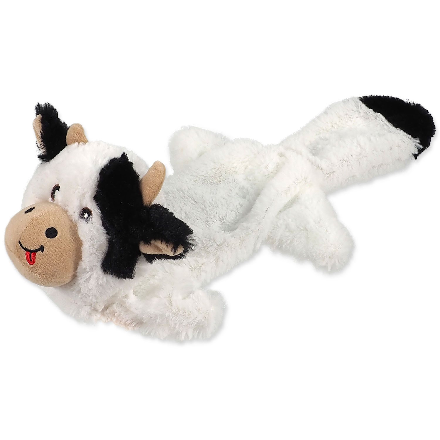 Hračka Dog Fantasy Recycled Toy kráva pískací s kapsičkou na pamlsky 50cm-KS