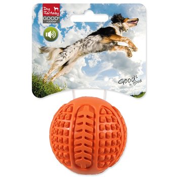 Hračka Dog Fantasy míček guma pískací oranžová 6,3cm-KS