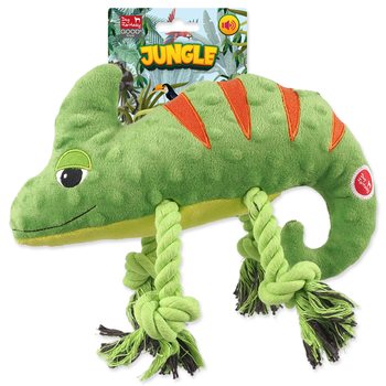 Hračka Dog Fantasy Jungle chameleon pískací zelená 28cm -KS