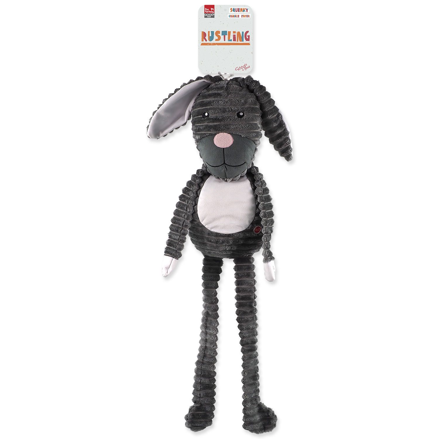 Hračka Dog Fantasy Jumbo zajíc pískací a šustící 108cm  -KS