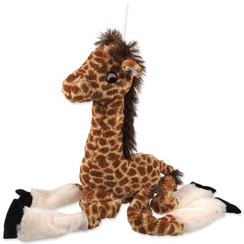 Hračka Dog Fantasy Jumbo žirafa pískací a šustící 87cm  -KS