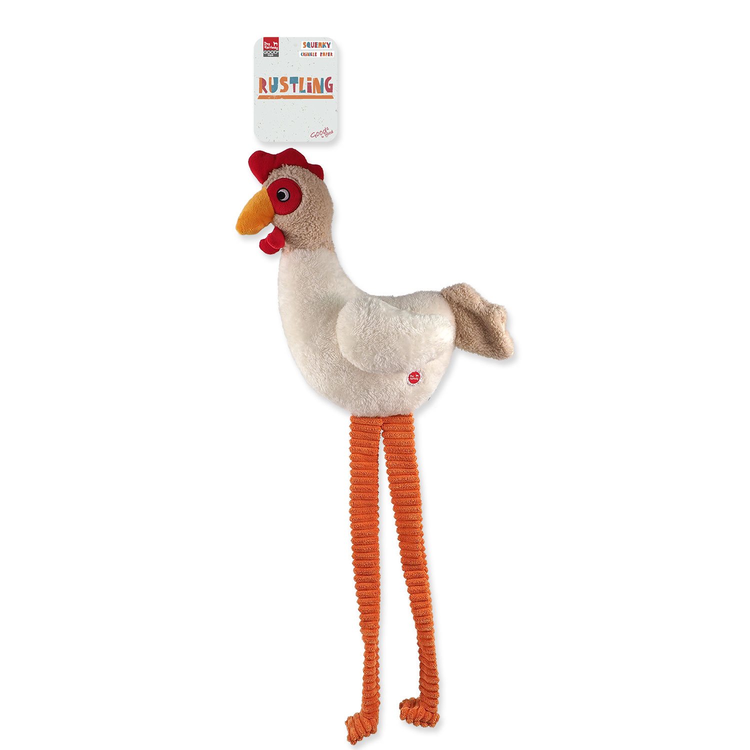 Hračka Dog Fantasy Jumbo slepice pískací a šustící 80cm  -KS