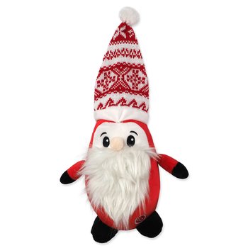 Hračka Dog Fantasy Winter Tale Santa s čepicí, pískací 40cm-KS