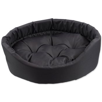 Pelech Dog Fantasy oval s polštářem šedý 54x46x16cm-KS