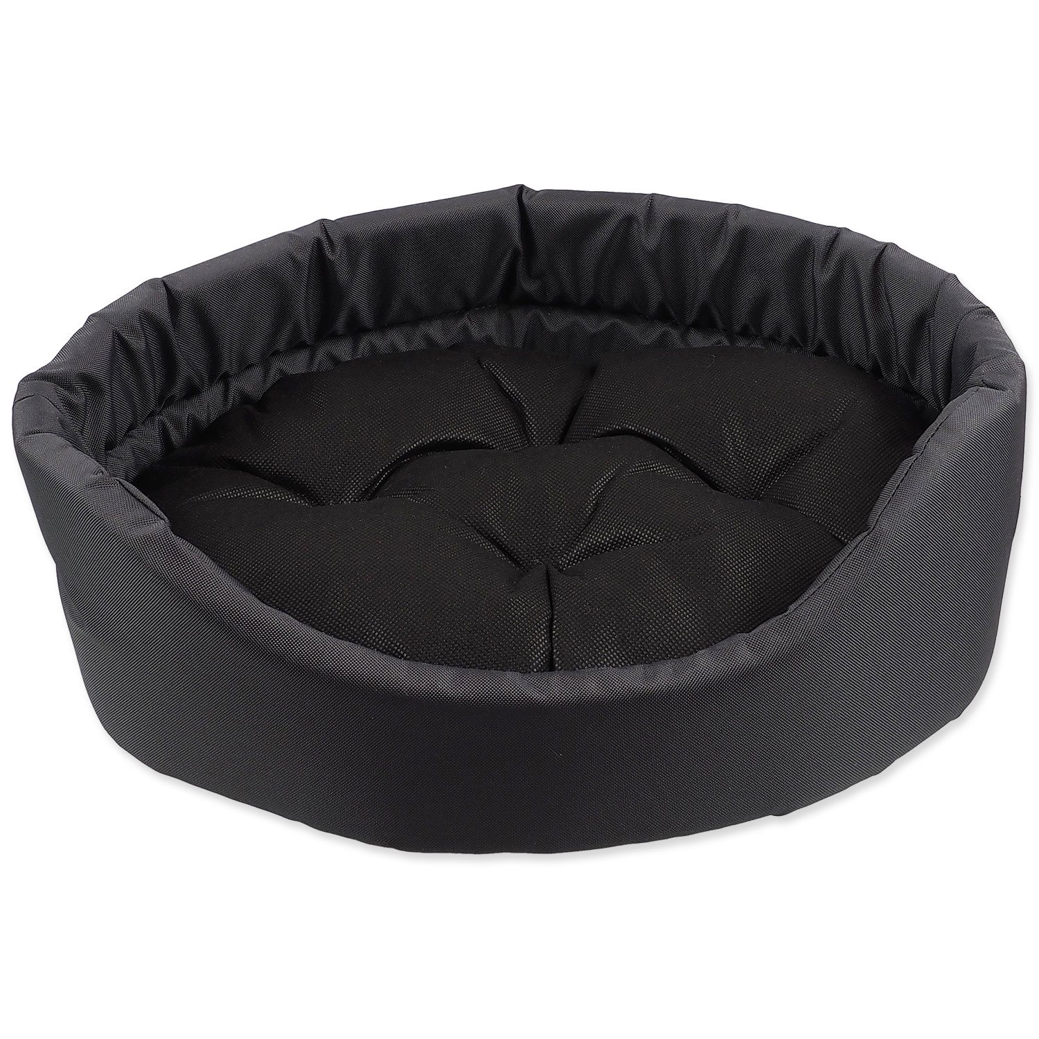 Pelech Dog Fantasy oval s polštářem šedý 83x73x20cm-KS