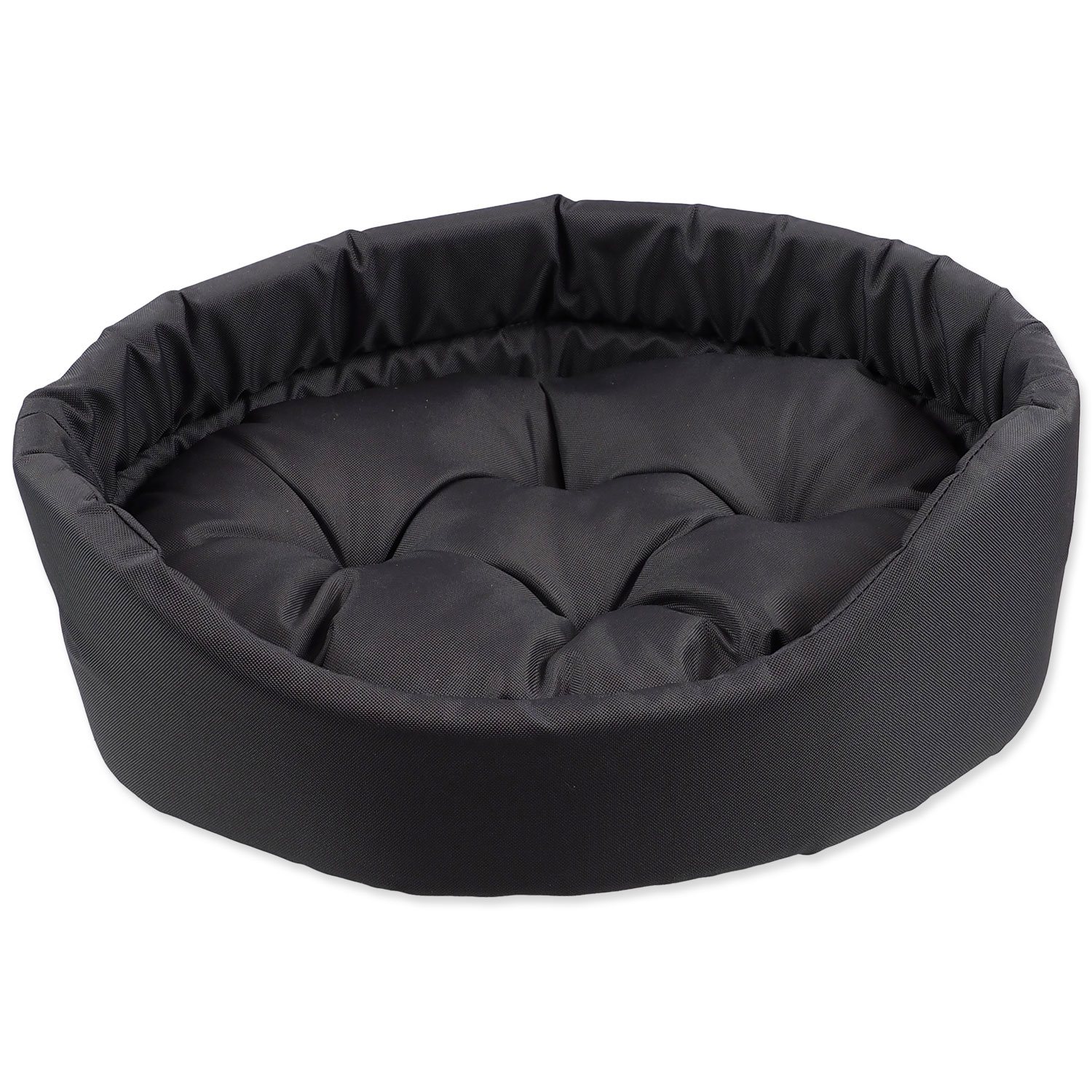 Pelech Dog Fantasy oval s polštářem šedý 91x81x21cm-KS