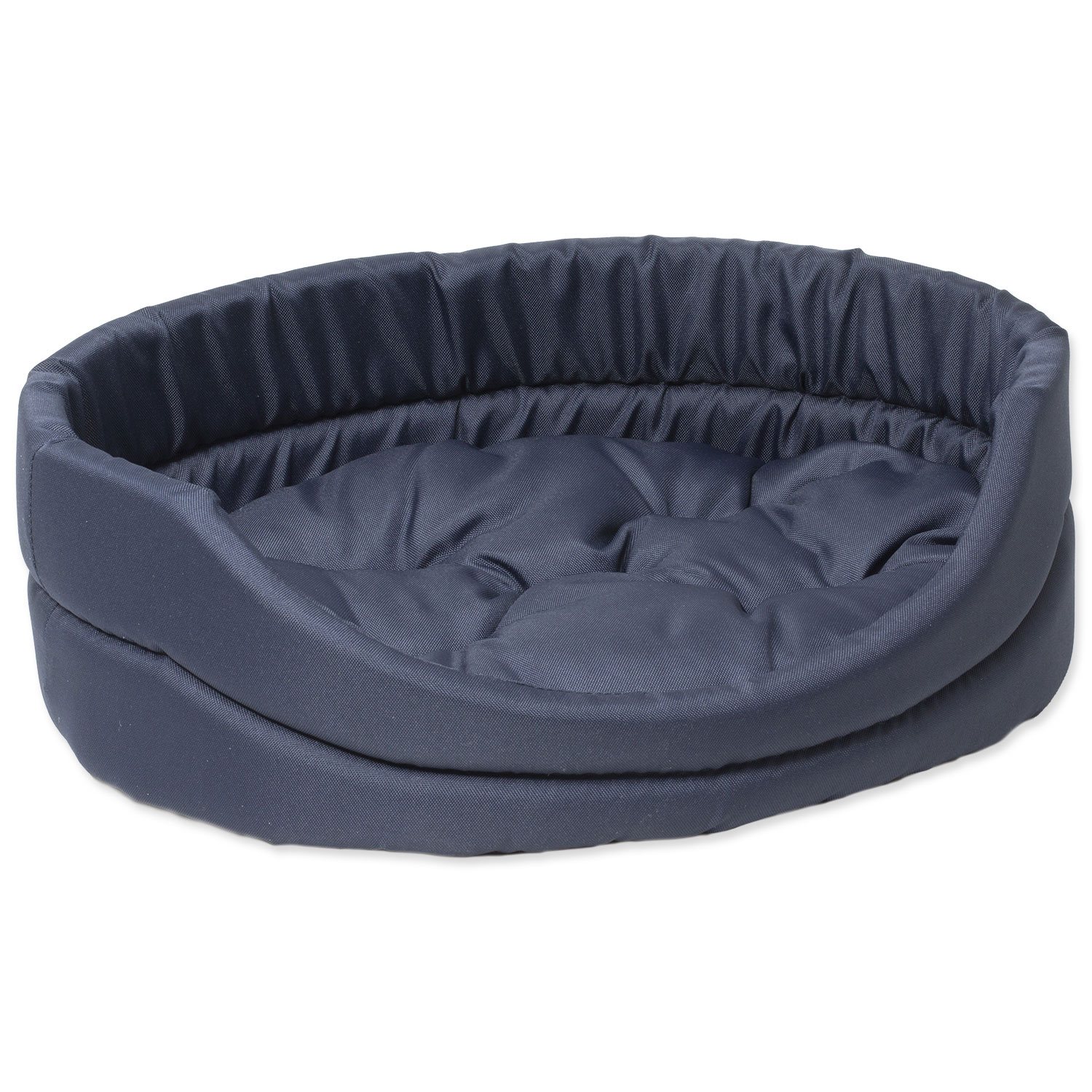 Pelech Dog Fantasy ovál s polštářem tmavě modrý 91x81x21cm-KS