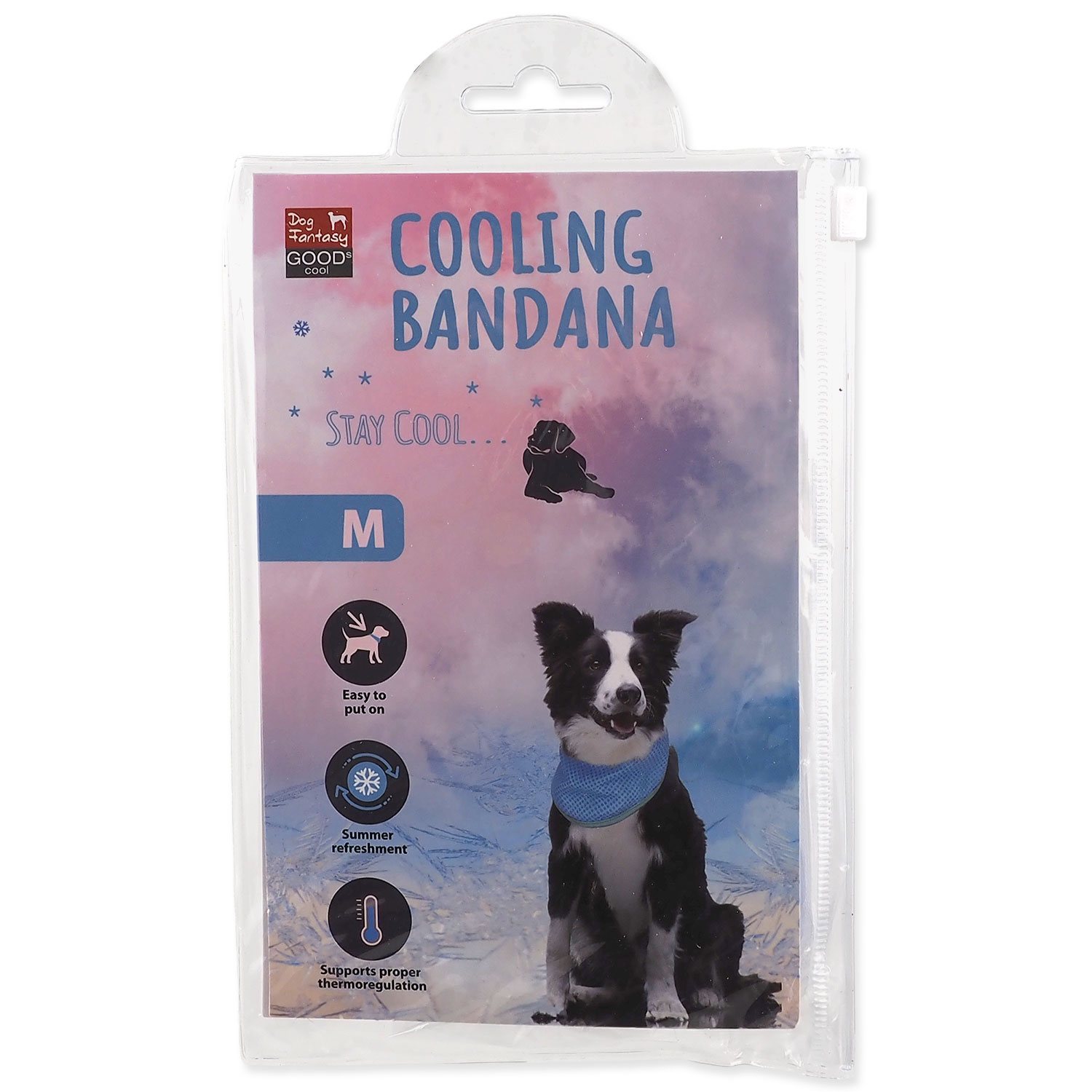 Šátek Dog Fantasy chladící M 28-40 cm-KS