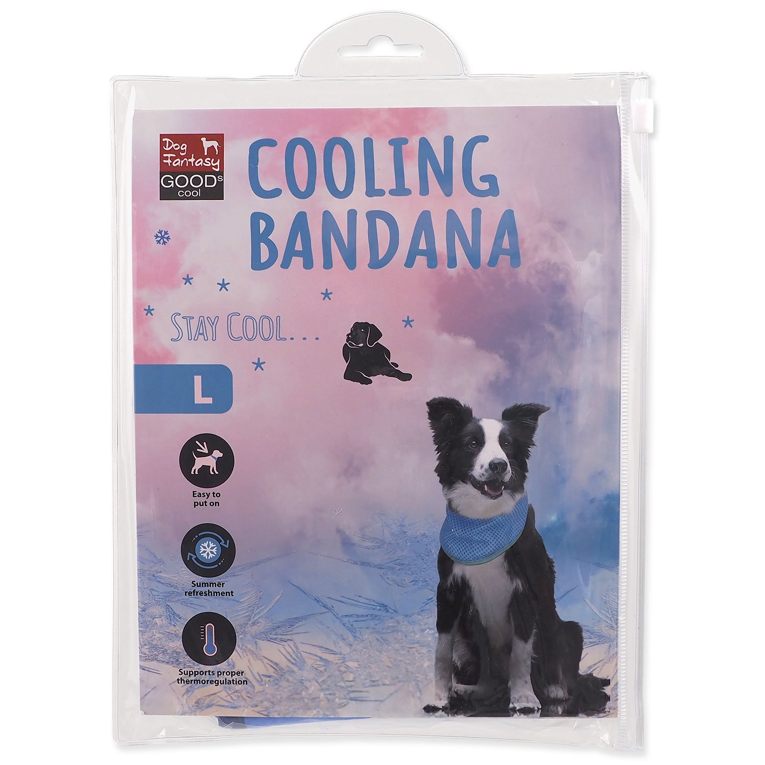 Šátek Dog Fantasy chladící L 38-52 cm-KS
