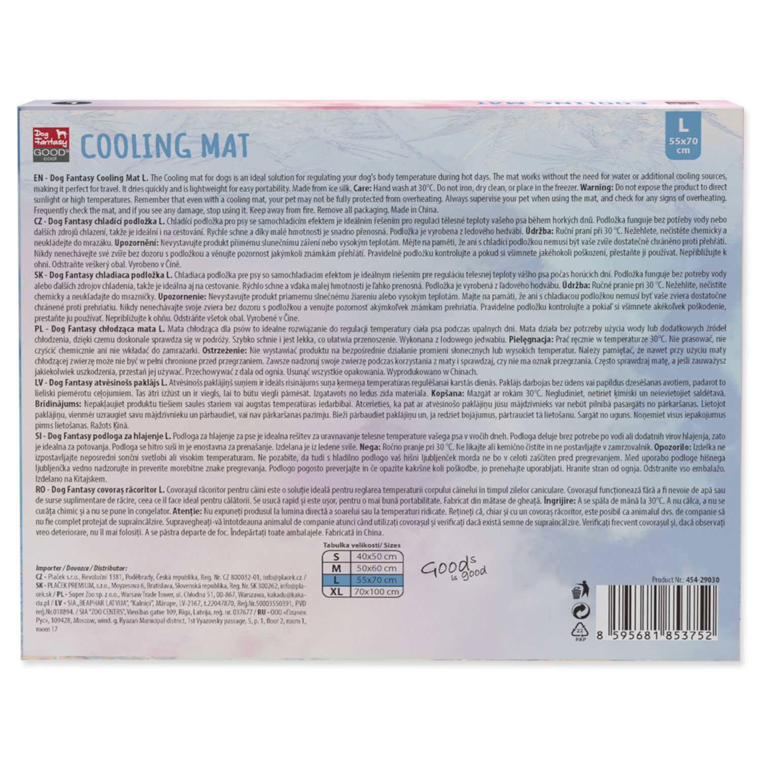 Podložka Dog Fantasy chladící L 55x70 cm-KS