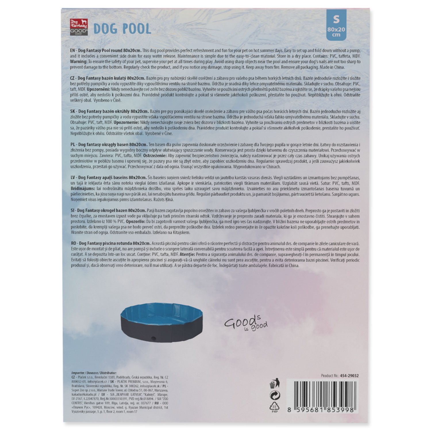 Bazén Dog Fantasy  kulatý 80x20cm-KS