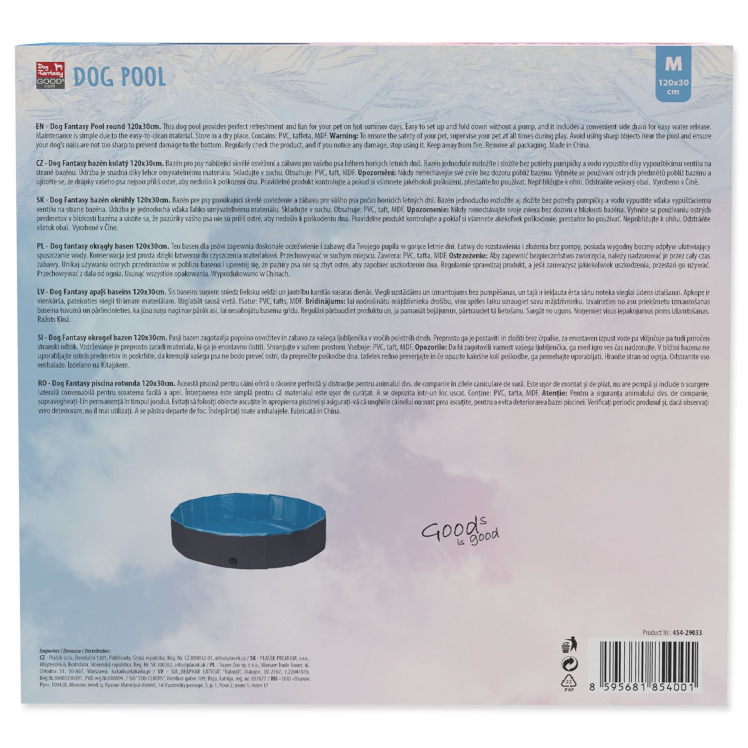 Bazén Dog Fantasy  kulatý 120x30cm-KS