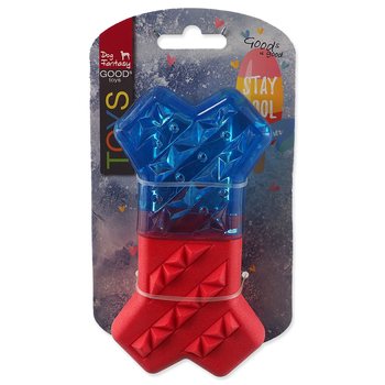 Hračka Dog Fantasy Kost chladící červeno-modrá 13,5x7,4x3,8cm-KS