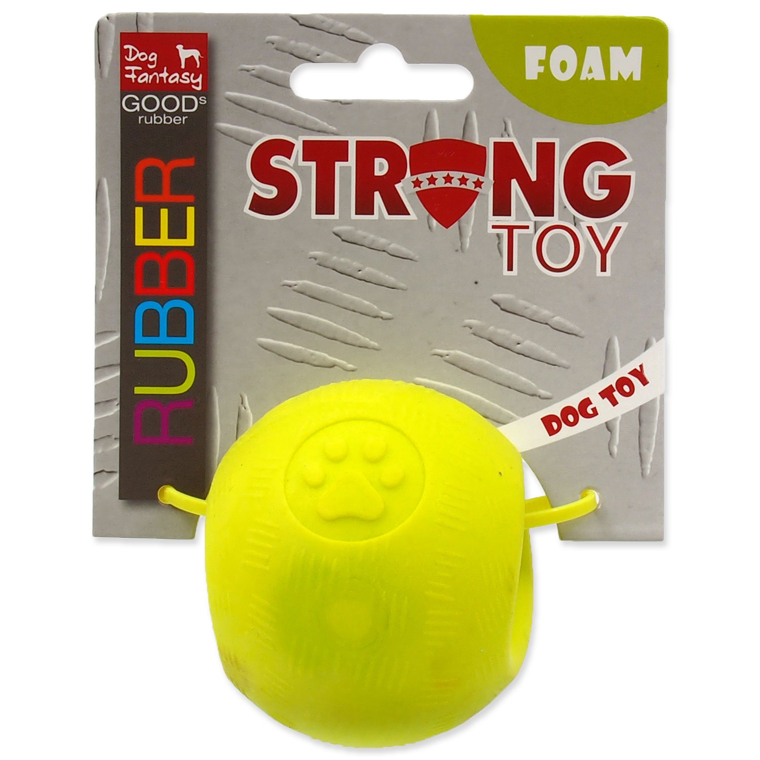 Hračka Dog Fantasy STRONG FOAMED míček guma 6,3cm-KS