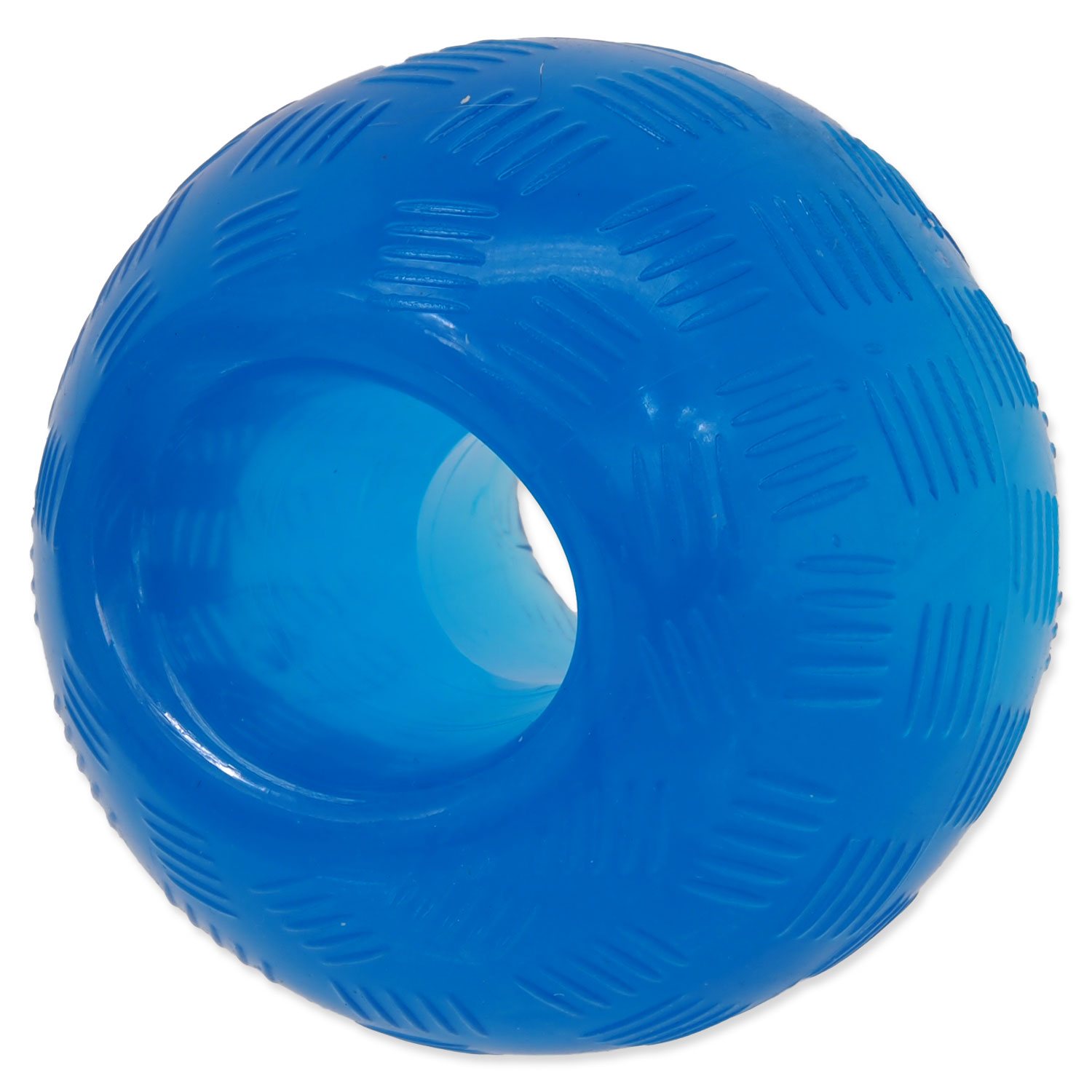 Hračka Dog Fantasy míček guma modrý 8,2cm-KS