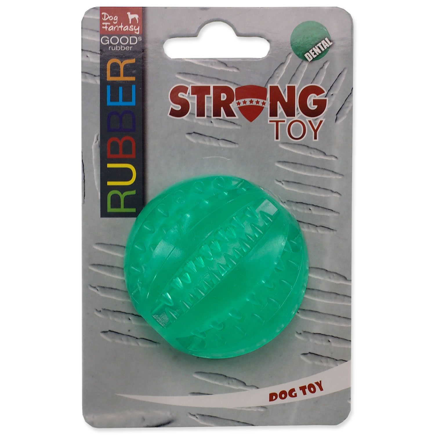 Míček Dog Fantasy DENTAL MINT zelený 6cm-KS