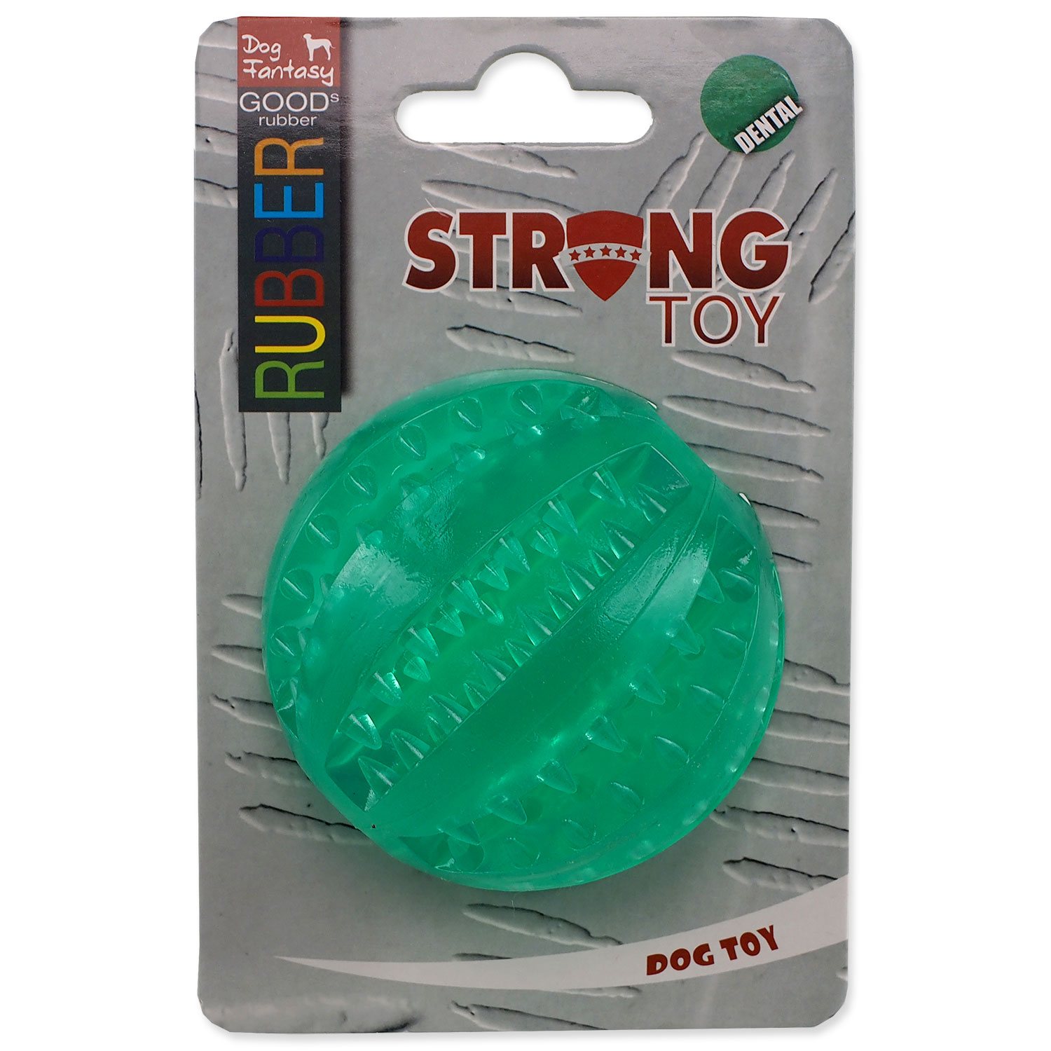 Míček Dog Fantasy DENTAL MINT zelený 7cm-KS