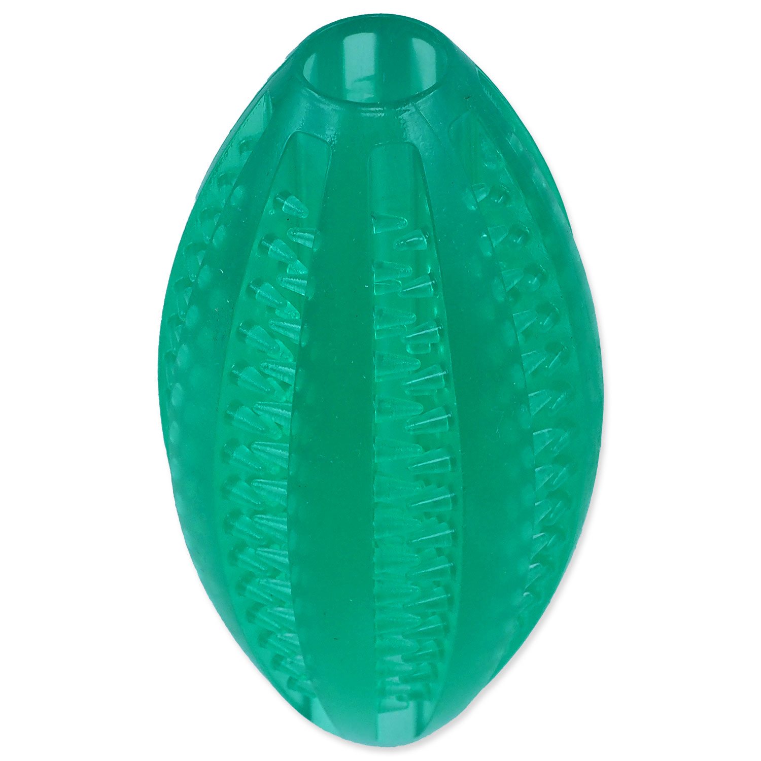 Míček Dog Fantasy DENTAL MINT rugby zelený 9cm-KS