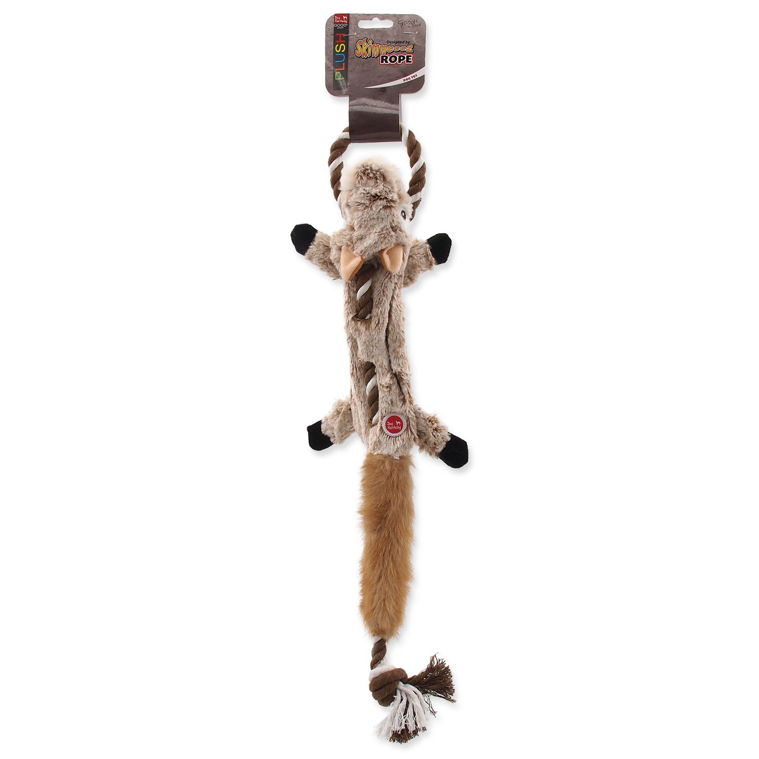 Hračka Dog Fantasy Skinneeez čipmank s provazem 57,5cm-KS