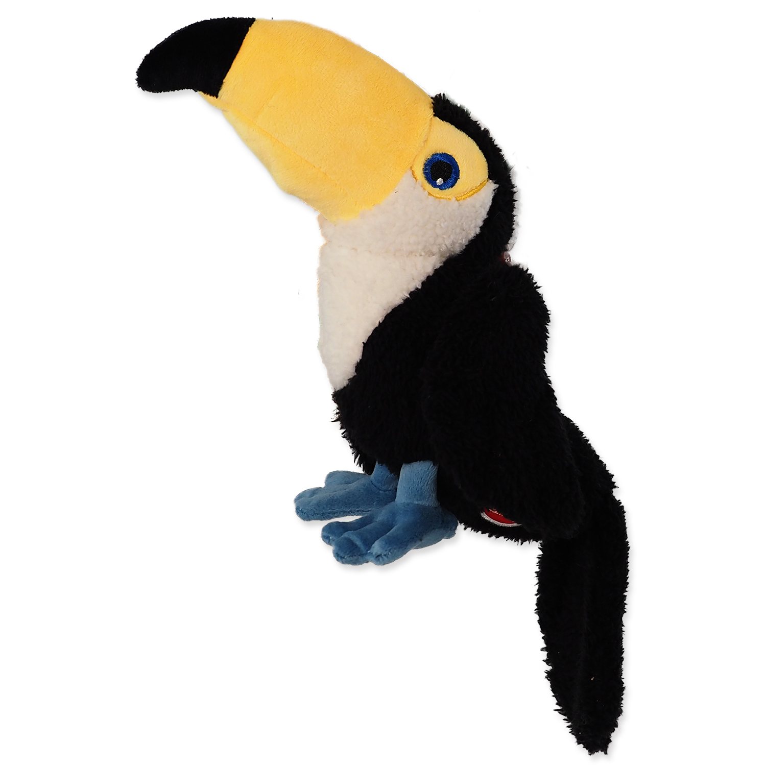 Hračka Dog Fantasy Recycled Toy tukan pískací se šustícím ocasem 23cm-KS