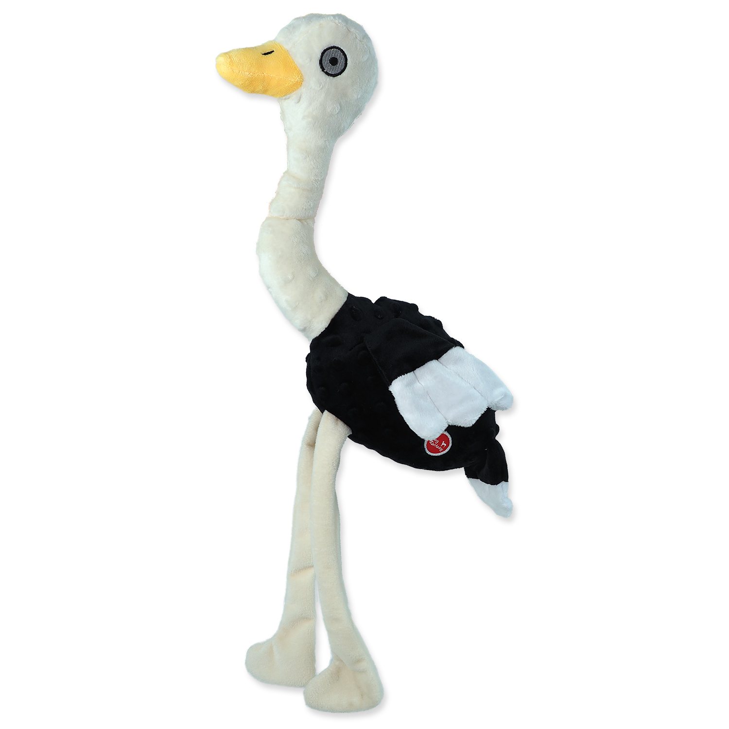 Hračka Dog Fantasy Recycled Toy pštros pískací se šustícími křídly 49cm-KS